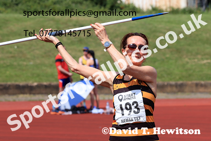 Womens javelin, 2025 NEMAA Track and Field, Monkton. Photo: David T. Hewitson/Sports for All Pics